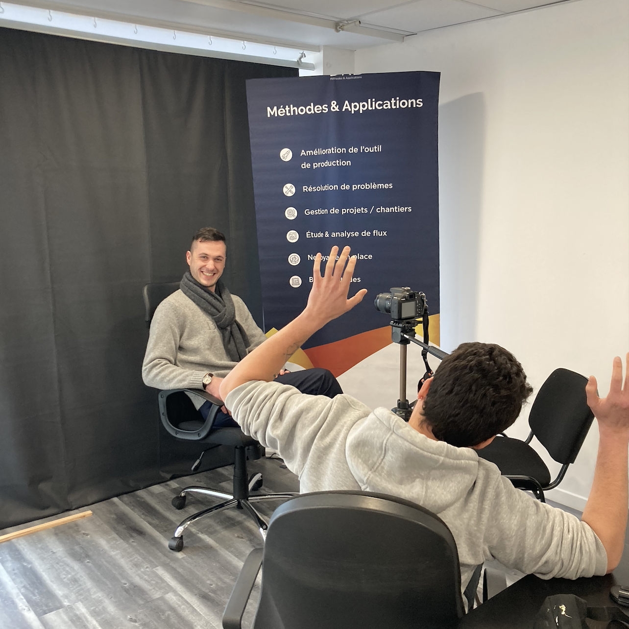 Photo de l'interview d'Antoine notre commercial